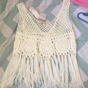 Woven Crop Top